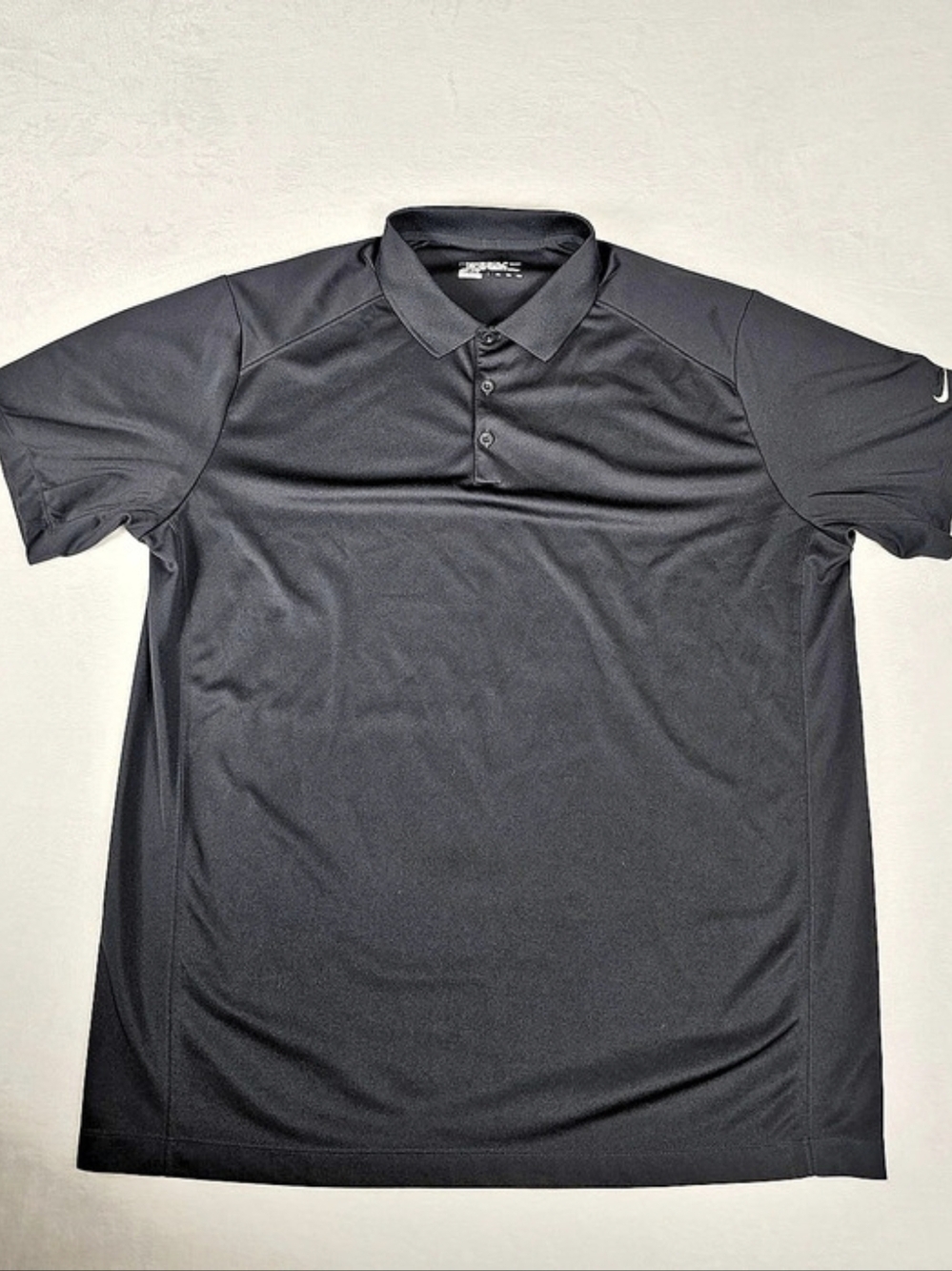 Nike Dri-FIT Golf Tour Performance Black Polyester Polo Size XXL